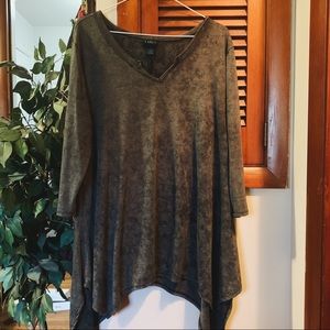 acid wash handkerchief top